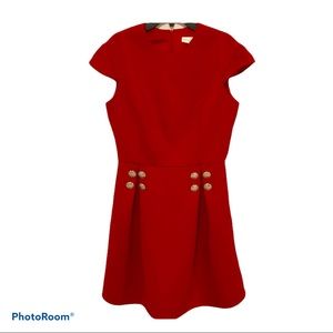 Chloe & Reese Red Wool Blend Dress